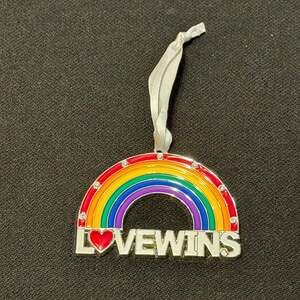 Harvey Lewis “Love Wins” Rainbow Ornament Pride